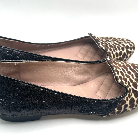 Vince Camuto Animal leopard Slip-On Lilliana Glitter Ballet Flats Size 9 - Picture 6 of 10